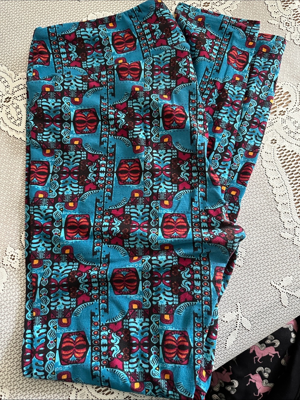 Lularoe Blue Patterned Leggings - 5/$25 Deal!